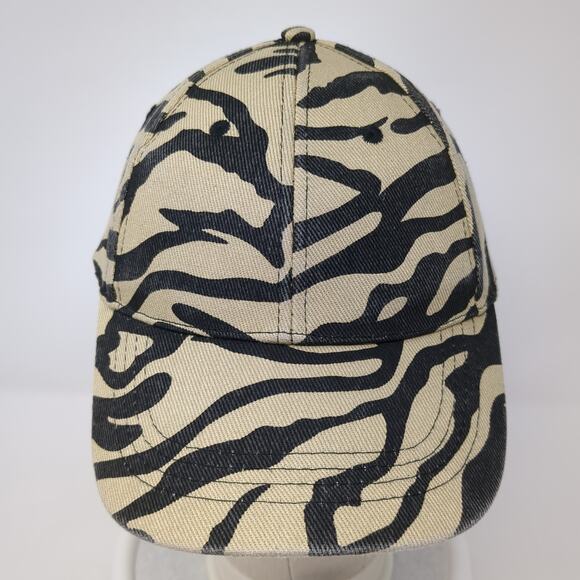 Cruise Club Strapback Baseball Cap Multicolor OS Adjustable Zebra Print Blank - Picture 2 of 10